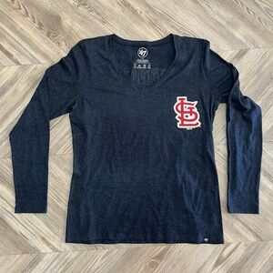 47 Brand St. Louis Cardinals Dark Blue Long Sleeve Tee